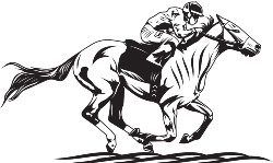Reiter mit Kopf